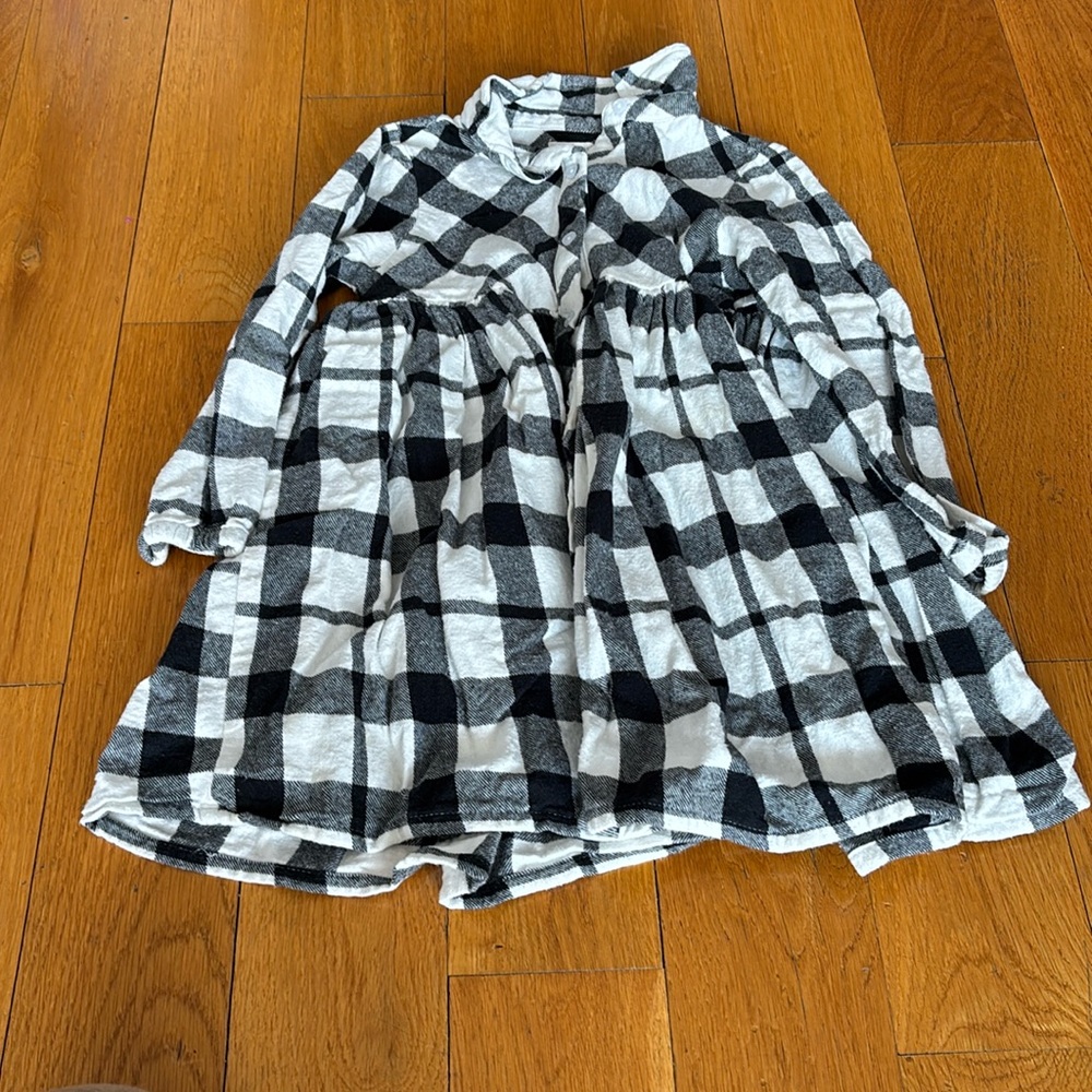 Monica and Andy Plaid Flannel Dress 5T